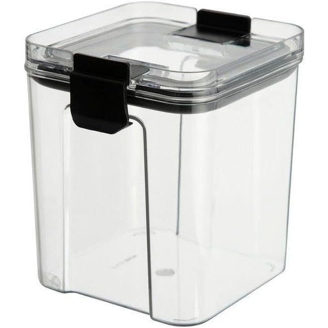 Set 4 Recipiente Depozitare Alimente, Vivimall, pentru Organizare Bucatarie, cu Inchidere Ermetica, Transparent, Plastic fara BPA, Compatibile cu Masina de Spalat Vase, Diferite Dimensiuni, 350 ml, 1300 ml, 2700 ml, 4600 ml - vivimall.ro