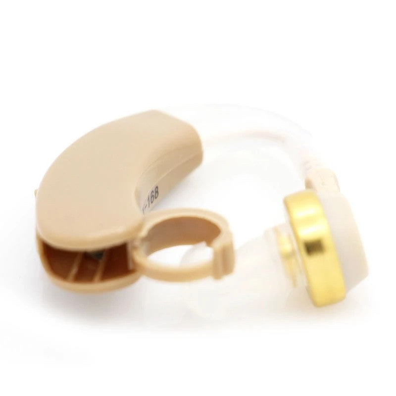 Aparat Auditiv, Vivimall, X-168, Aparat pentru Auz Perfect, fixare usoara, Amplificator de sunet in ear, Baterie inclusa pentru Canalul Auditiv, Bej - vivimall.ro