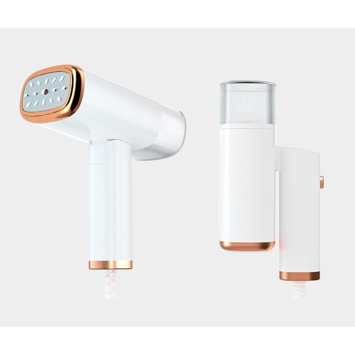 Aparat de Calcat Vertical Portabil cu Abur, Vivimall, Putere 1000W, Rezervor de 100 ml, Priza, Functie Anti Calcar si Auto Curatare, Pliabil, 15x17x7.5 cm, Alb - vivimall.ro