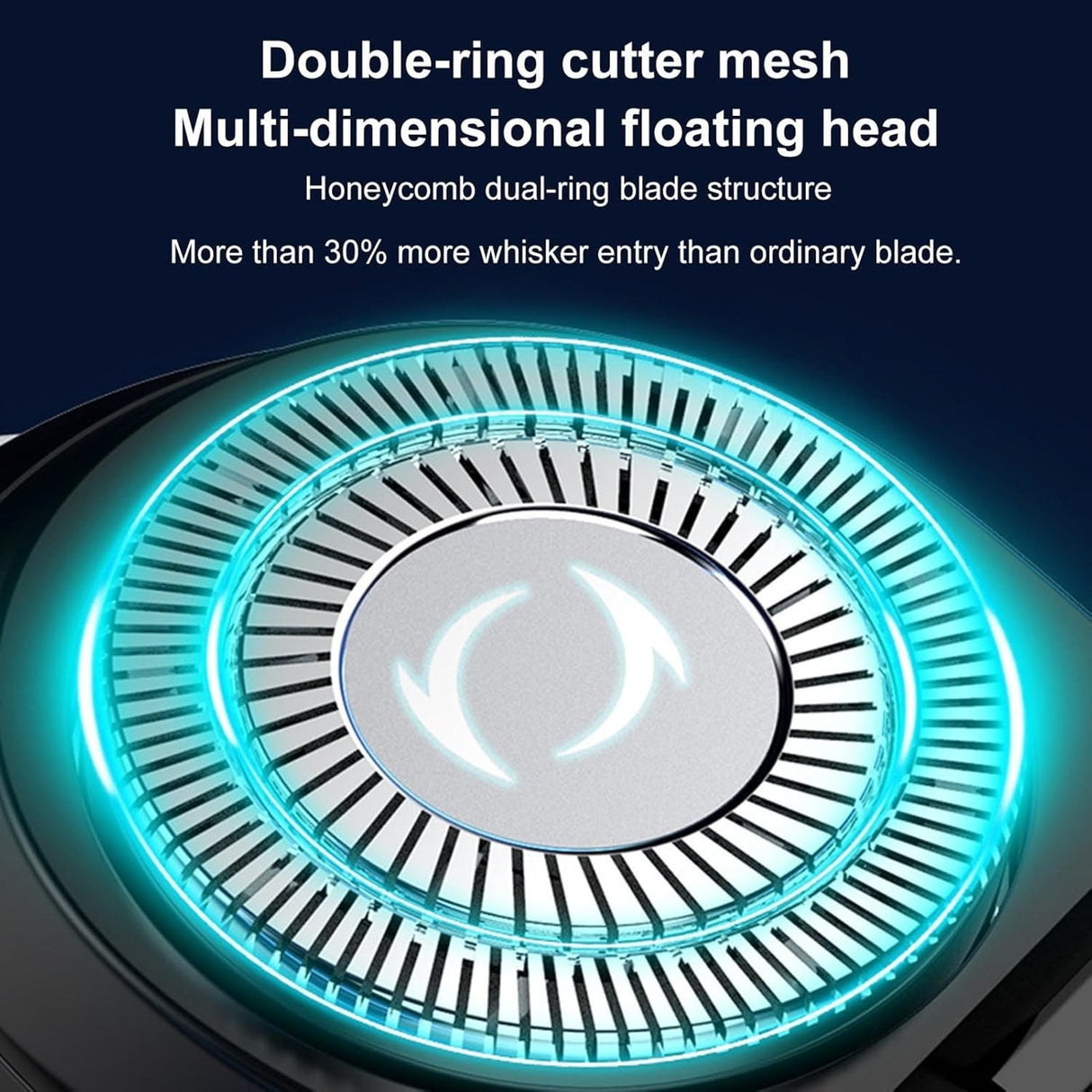 Aparat de Ras Portabil, Vivimall, 8W, Autonomie 60 min, Incarcare Cablu Type C Inclus, Periuta de Curatare, Husa, Reincarcabil, 7.3x7.5x3.3 cm, Gri