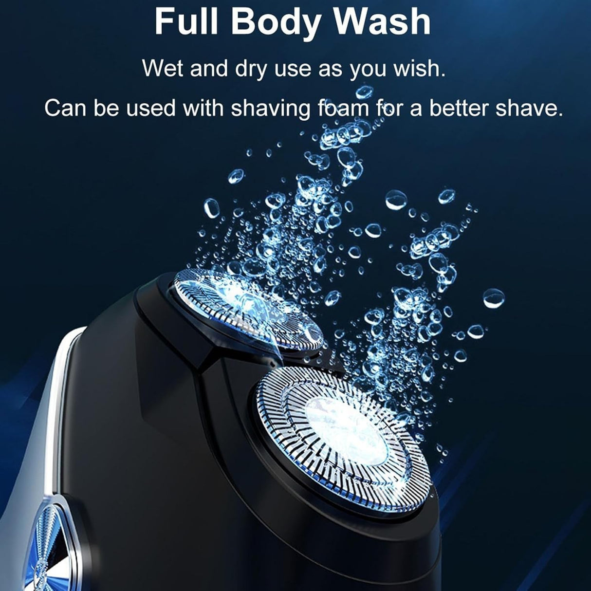 Aparat de Ras Portabil, Vivimall, 8W, Autonomie 60 min, Incarcare Cablu Type C Inclus, Periuta de Curatare, Husa, Reincarcabil, 7.3x7.5x3.3 cm, Gri