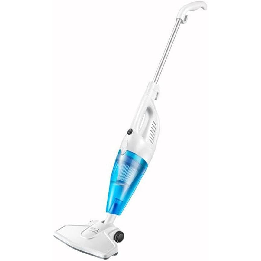 Detaliu filtru multiplu și sistem colectare praf fără sac, aspirator vertical 600W albastru