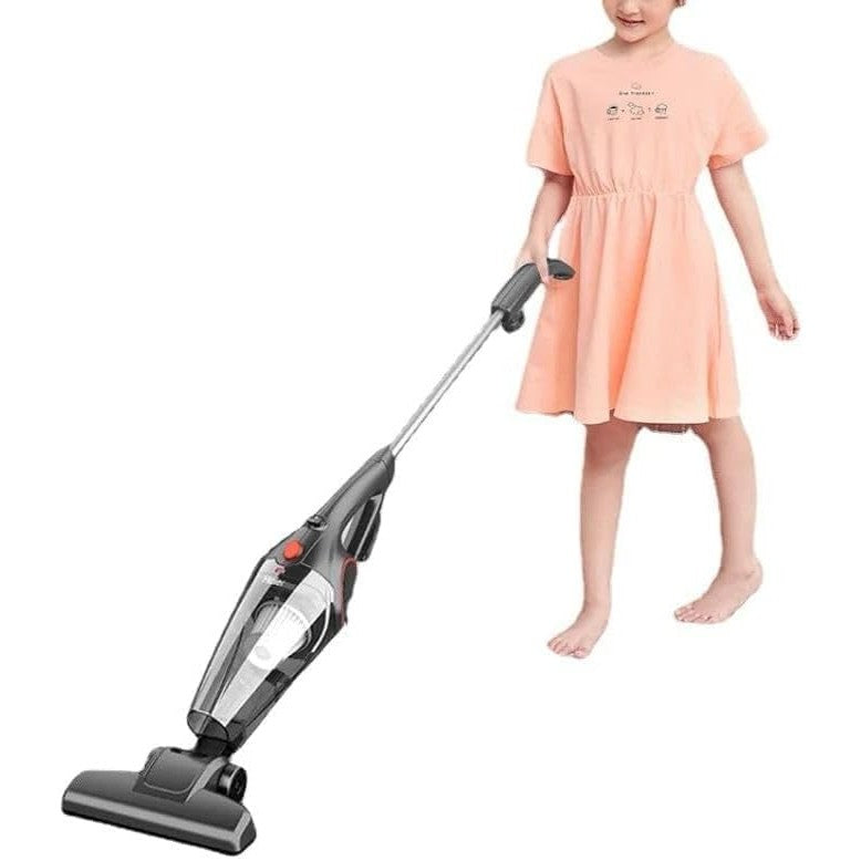 Cele 2 capete incluse ale aspiratorului vertical 2în1 fără sac, detaliu accesorii negru