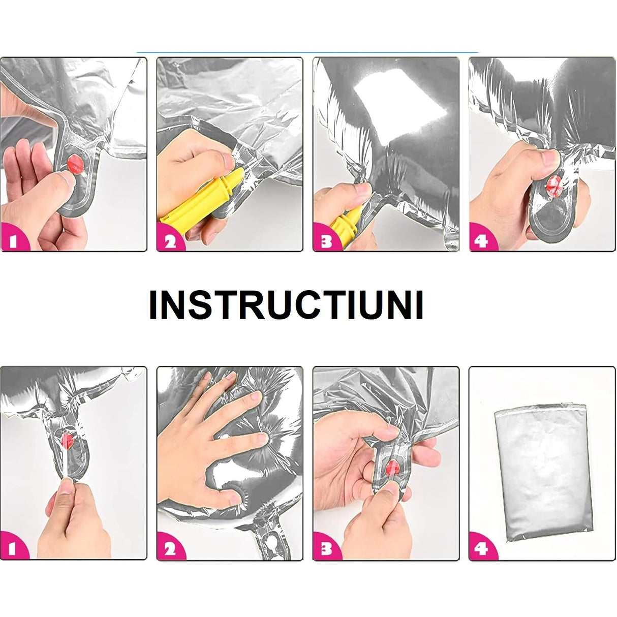 Balon din Folie Vivimall, Cifra 0, 81 cm, Pentru Aer sau Heliu, Bulk, Argintiu - vivimall.ro