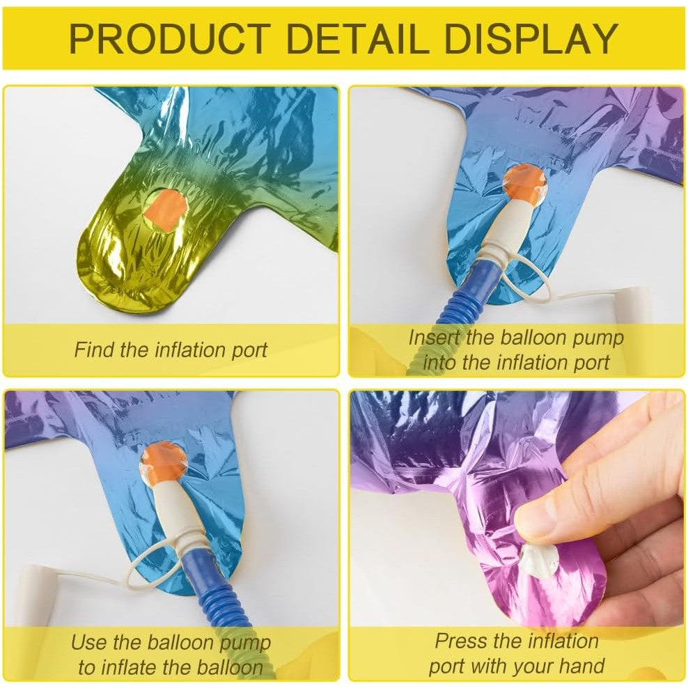 Balon din Folie Metalizata Vivimall, Figurina Cifra, Tema Aniversare 40 cm, Ambalaj Individual, Pai inclus, Umflare cu Aer sau Heliu, Multicolor, Cifra 5 - vivimall.ro