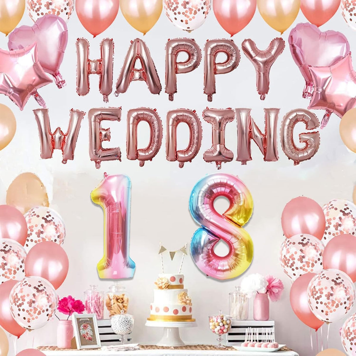 Balon din Folie Metalizata Gradient Vivimall, Figurina Cifra, Tema Aniversare 100 cm, Ambalaj Individual, Pai inclus, Umflare cu Aer sau Heliu, Multicolor, Cifra 8 - vivimall.ro