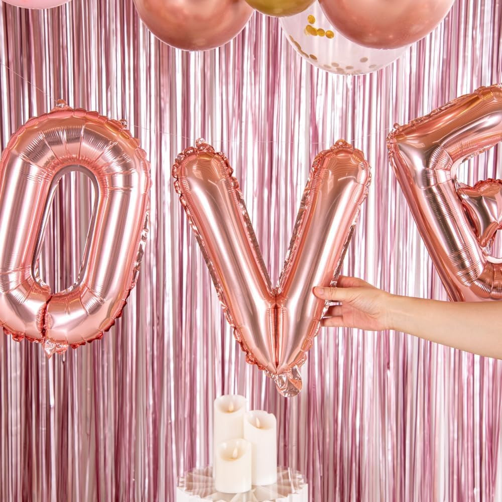 Balon Folie Metalizata Litera V, Vivimall, 40 cm, Umflati cu Heliu sau Aer, Ambalaj Individual, Pai inclus, Rose Gold - vivimall.ro