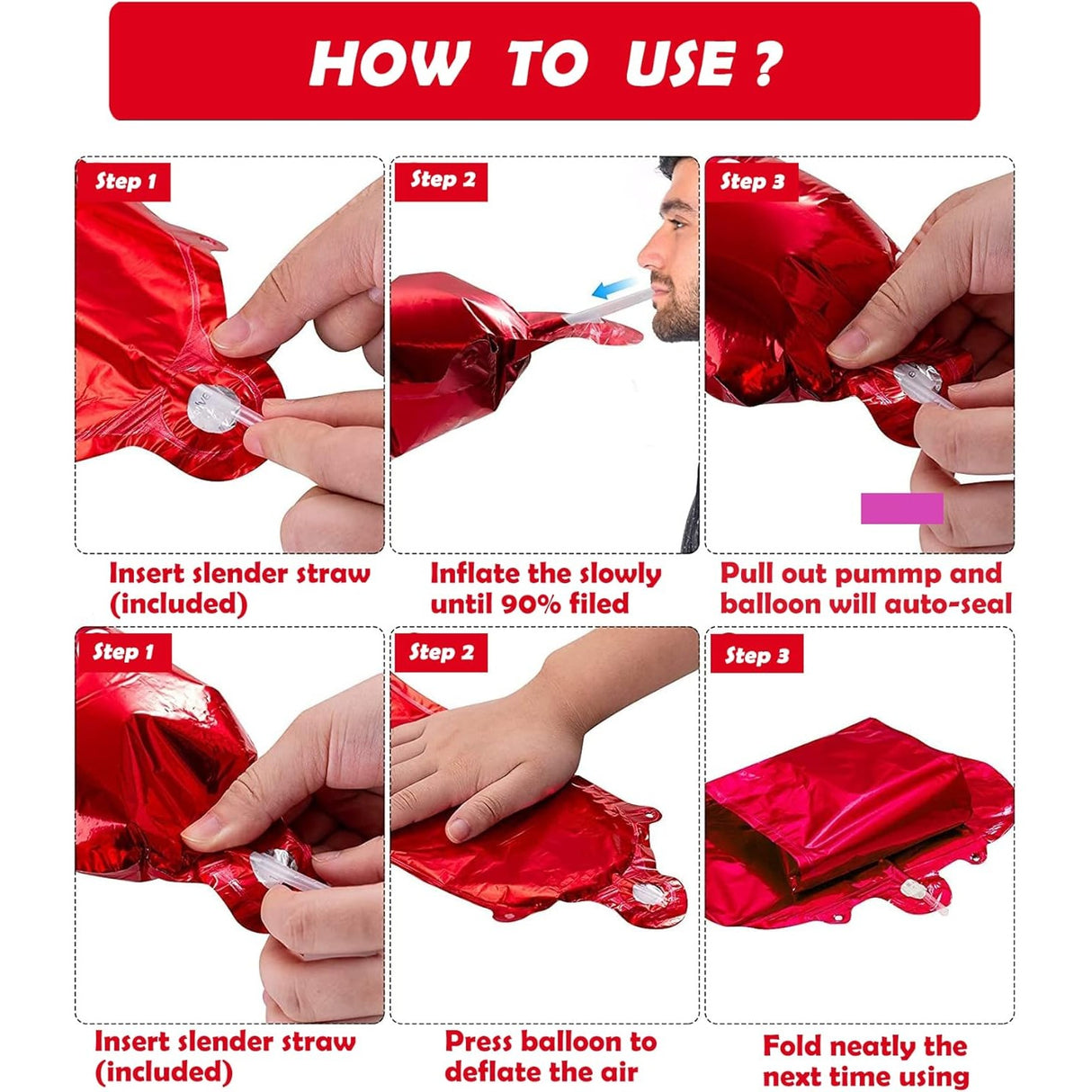 Balon Folie Metalizata Litera Z, Vivimall, 40 cm, Umflati cu Heliu sau Aer, Ambalaj Individual, Pai inclus, Rosu - vivimall.ro