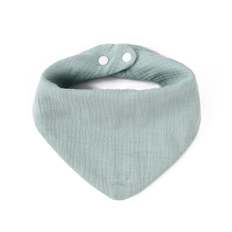 Baveta Triunghiulara, Vivimall, din Bumbac, pentru Copii 0-12 Luni, 33x32 cm, Rezistenta la Apa, Albastru - vivimall.ro