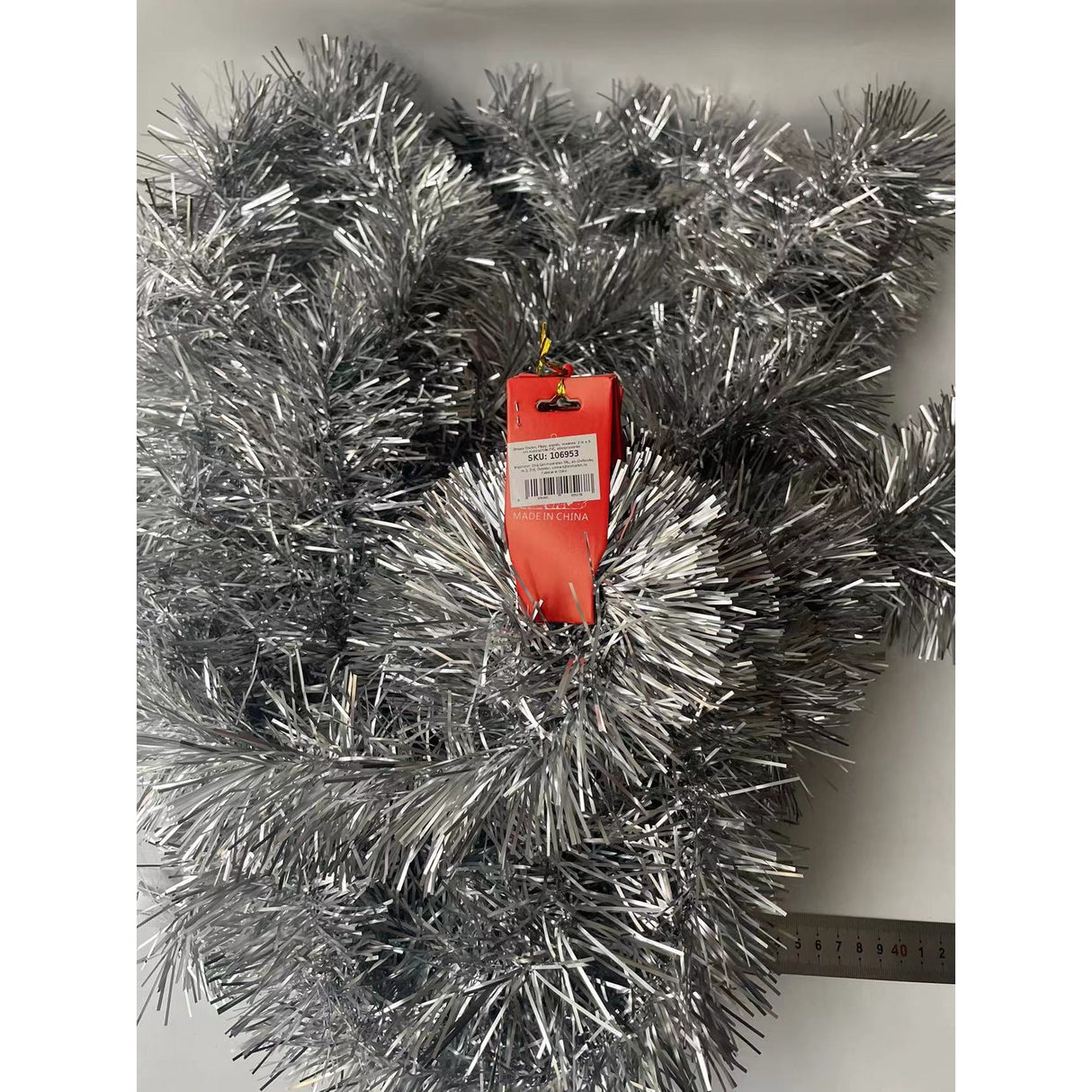 Beteala Craciun, Flippy, argintiu, marimea: 2 m x 11 cm material:folie PVC, interior/exterior - vivimall.ro