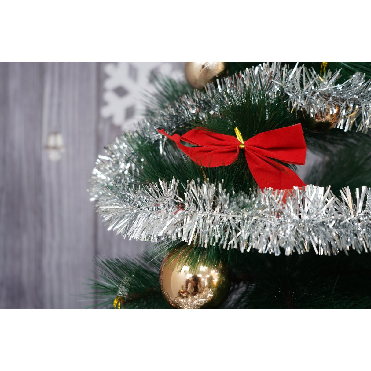 Beteala Craciun, Flippy, argintiu, marimea: 2 m x 5 cm material:folie PVC, interior/exterior - vivimall.ro