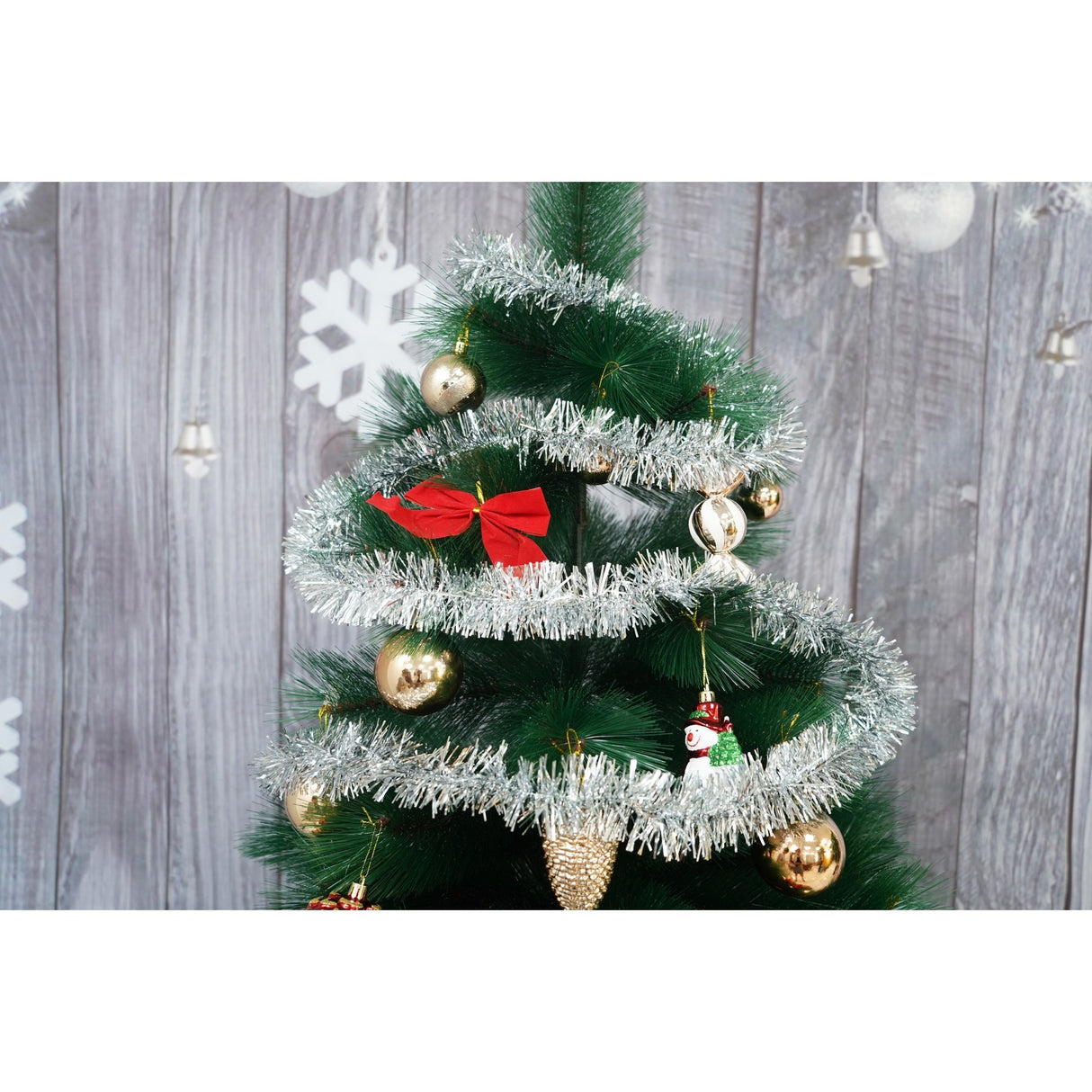 Beteala Craciun, Flippy, argintiu, marimea: 2 m x 5 cm material:folie PVC, interior/exterior - vivimall.ro