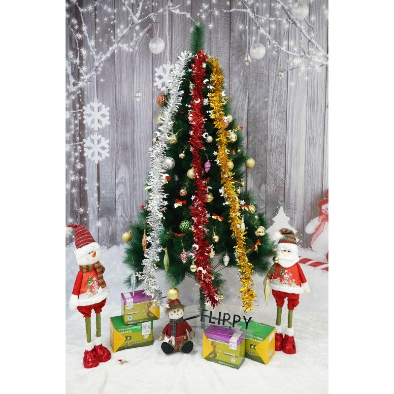 Beteala Craciun, Flippy, argintiu, marimea: 2 m x 9 cm x 9 cm material:folie PVC, interior/exterior - vivimall.ro