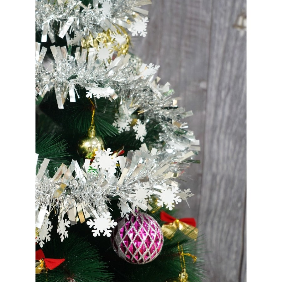 Beteala Craciun, Flippy, argintiu, marimea: 2 m x 9 cm x 9 cm material:folie PVC, interior/exterior - vivimall.ro