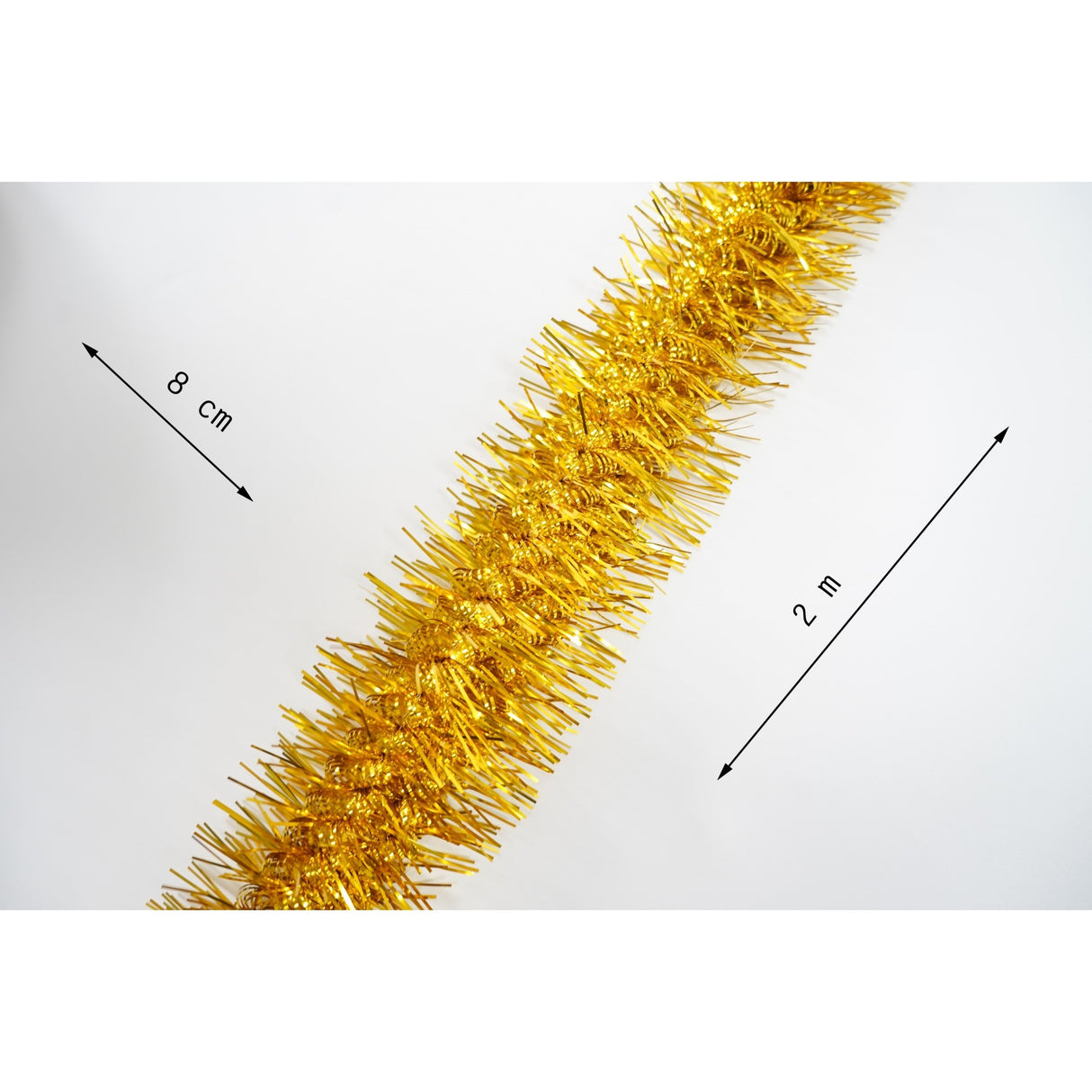 Beteala Craciun, Vivimall, aur, marimea: 2 m x 8 cm material:folie PVC, interior/exterior - vivimall.ro