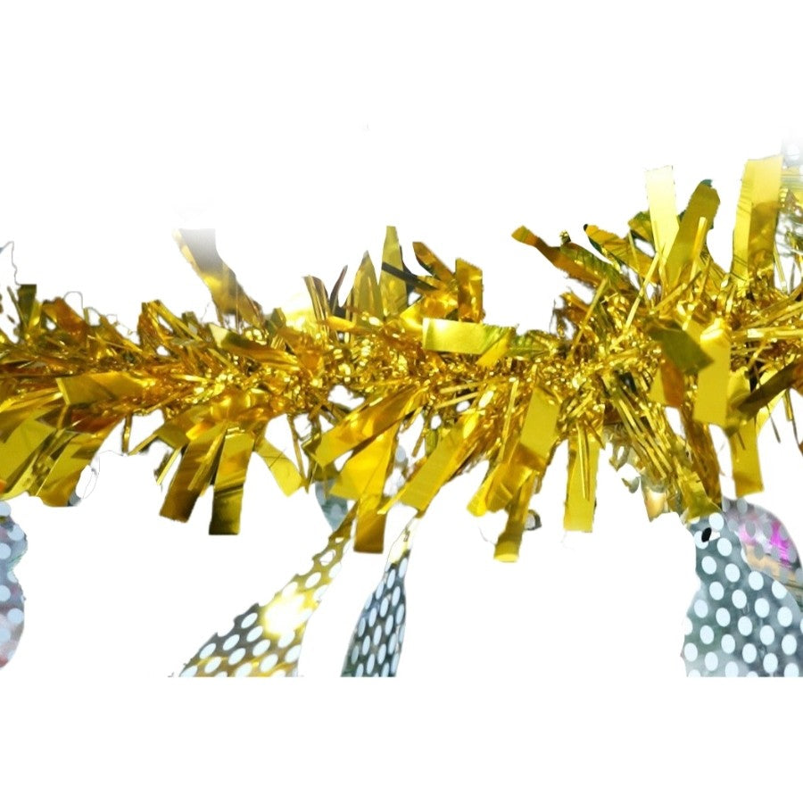 Beteala Craciun, Flippy, auriu, marimea: 2 m x 11 cm x 9 cm material:folie PVC, interior/exterior - vivimall.ro