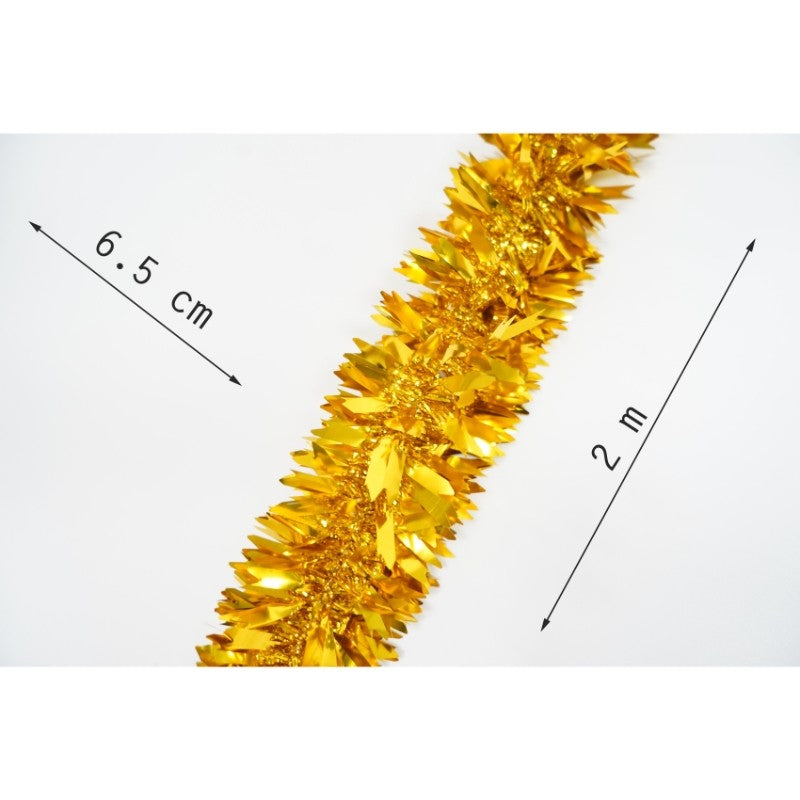 Beteala Craciun, Flippy, auriu, marimea: 2 m x 6.5 cm material:folie PVC, interior/exterior - vivimall.ro