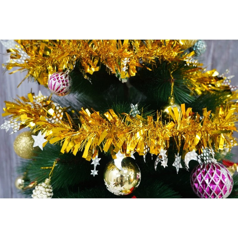 Beteala Craciun, Flippy, auriu, marimea: 2 m x 9 cm x 9 cm material:folie PVC, interior/exterior - vivimall.ro