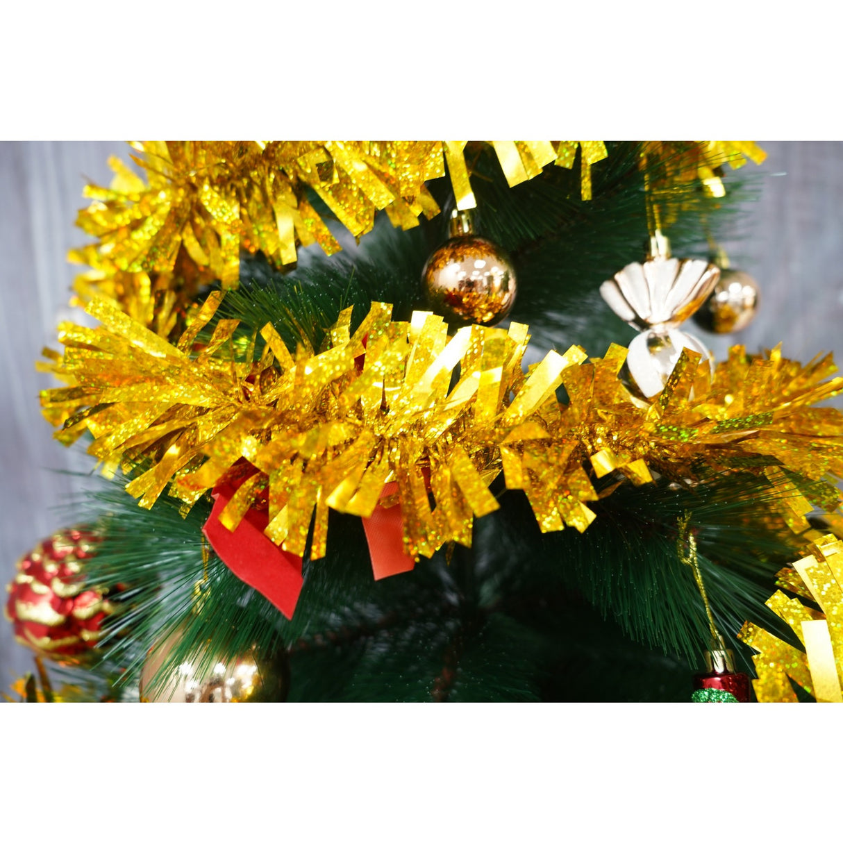 Beteala Craciun, Flippy, galben, marimea: 2 m x 9 cm material:folie PVC, interior/exterior - vivimall.ro