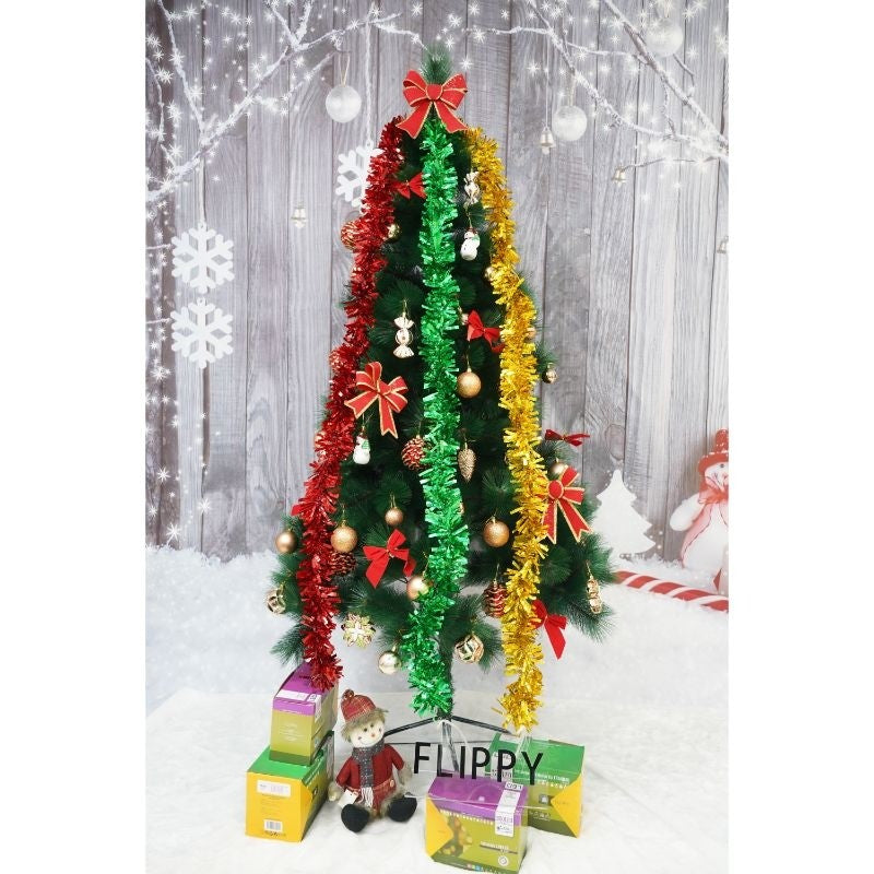 Beteala Craciun, Flippy, galben, marimea: 2 m x 9 cm material:folie PVC, interior/exterior - vivimall.ro