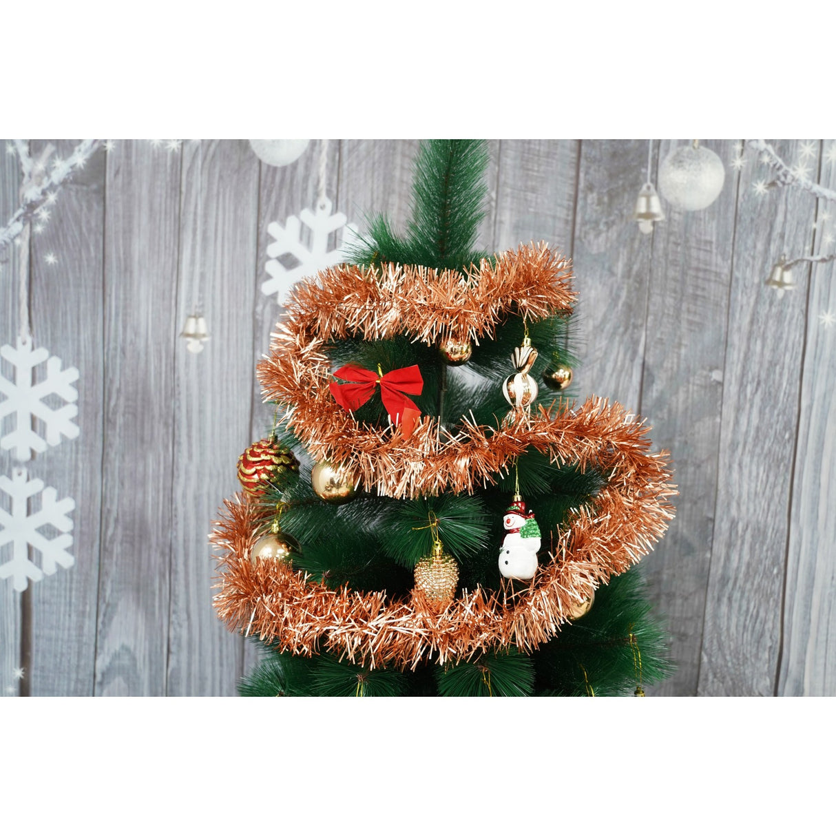 Beteala Craciun, Vivimall, portocale, marimea: 2 m x 9 cm material:folie PVC, interior/exterior - vivimall.ro