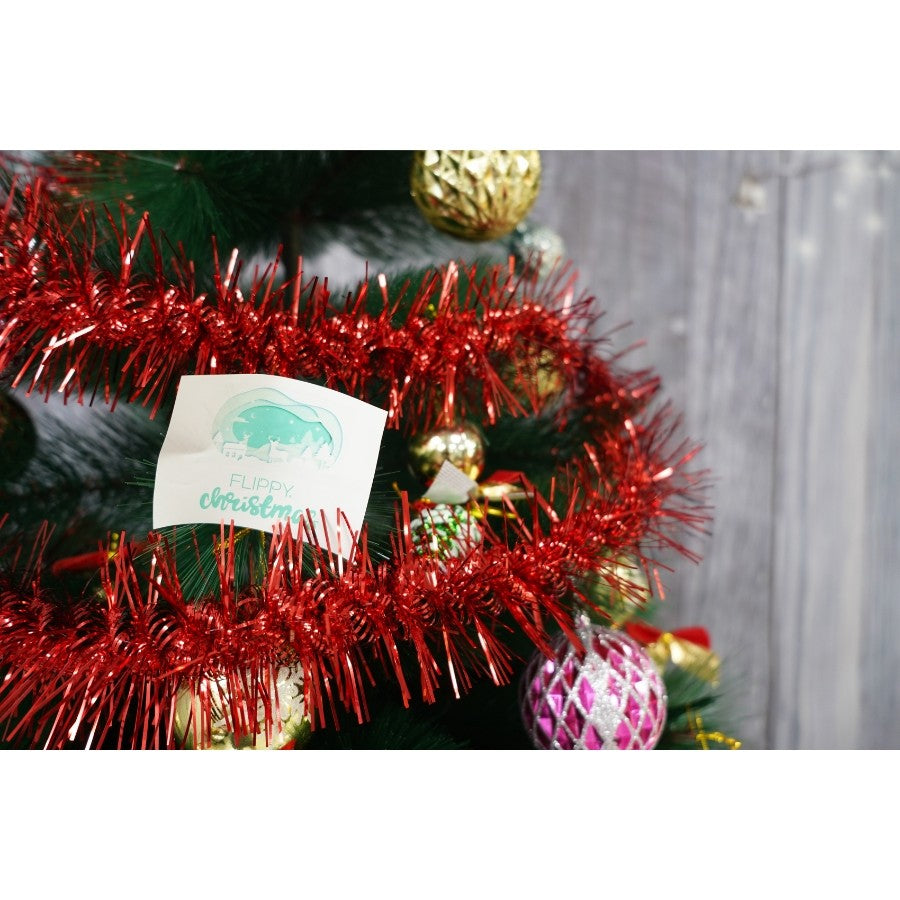 Beteala Craciun, Flippy, roșu, marimea: 2 m x 8 cm material:folie PVC, interior/exterior - vivimall.ro