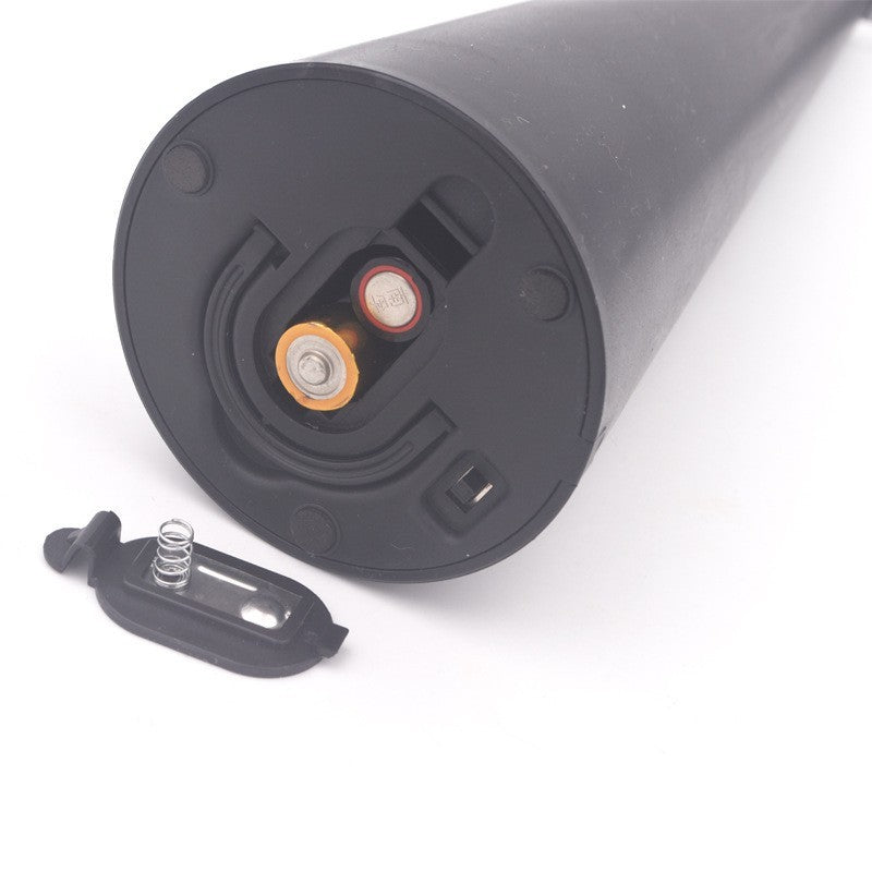 Ventilator repelent muște și tantari, vedere de ansamblu produs complet, dimensiuni 9×9×20 cm, negru