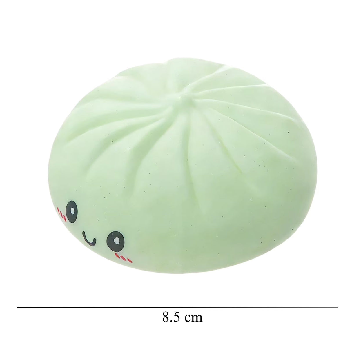 Jucarie Antistres, Flippy, Squishy Gigant,Model Galusca, Minge Interactiva, cu Revenire Lenta, Include Cosulet Steamer, 8.5 cm, Verde - vivimall.ro