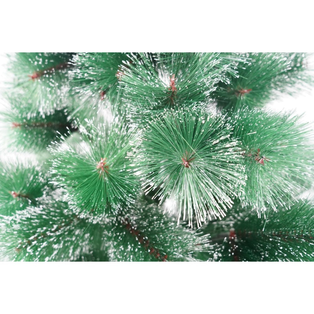 Brad artificial de Craciun tip pin nins, pentru interior/exterior, inaltime 120 cm, Vivimall, verde, suport metalic inclus - vivimall.ro