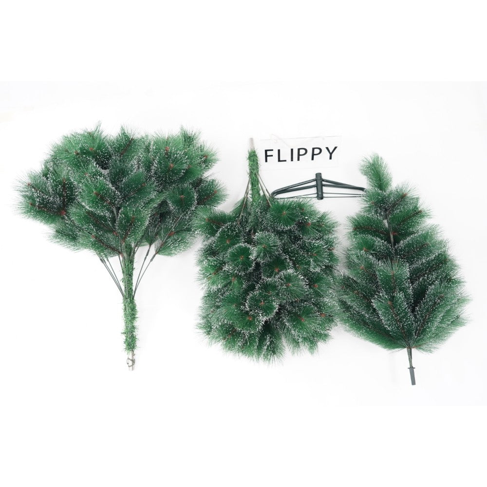 Brad artificial de Craciun tip pin nins, pentru interior/exterior, inaltime 90 cm, Vivimall, verde, suport pastic inclus - vivimall.ro