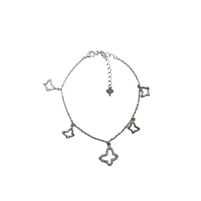 Bratara Argint 925 cu 5 Fluturi Contur - vivimall.ro