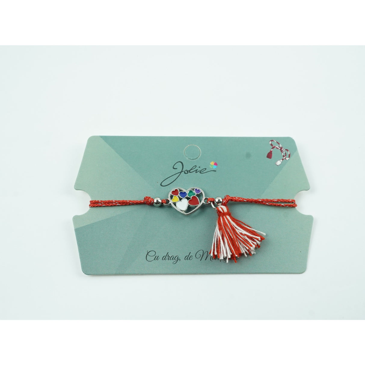 Bratara Jolie Ciucure Inimioare Colorate - vivimall.ro