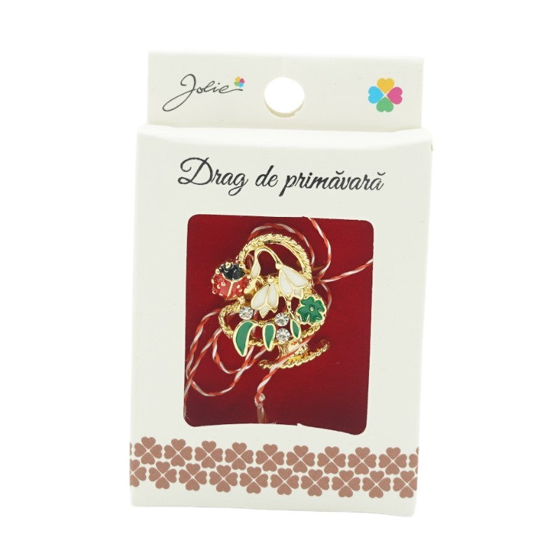 Brosa Mica in Cutie Cosulet Ghiocei - vivimall.ro