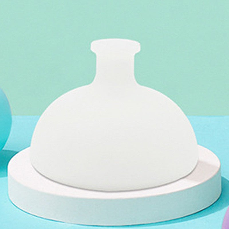 Dispozitiv Terapeutic Sputa, Vivimall, Cupa pentru Terapie Toracica, Dispozitiv de Eructare, pentru Sugari si Copii, 7.5 x 6 cm, din Silicon, Transparent - vivimall.ro