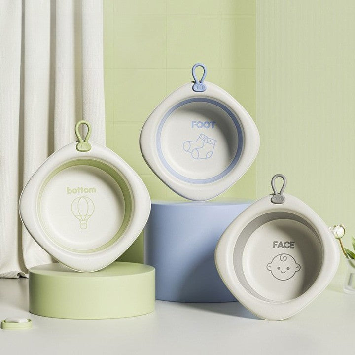 Cada Pliabila pentru Baie pentru Copii, Vivimall, Cadita pentru Bebelusi, Model Romb pentru Picioare, Mov, 31.5x31.5x3.5 cm, 3L - vivimall.ro