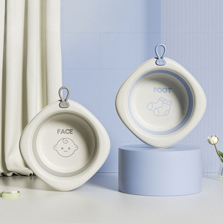 Cada Pliabila pentru Baie pentru Copii, Vivimall, Cadita pentru Bebelusi, Model Romb pentru Picioare, Mov, 31.5x31.5x3.5 cm, 3L - vivimall.ro