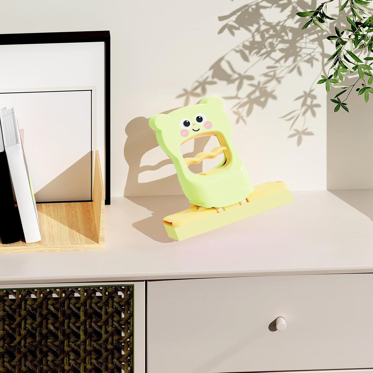 Mini Mop, Flippy, de Mana, Pliabil, Model Ursulet, din Plastic, 9 x 15 x 15 cm, Verde