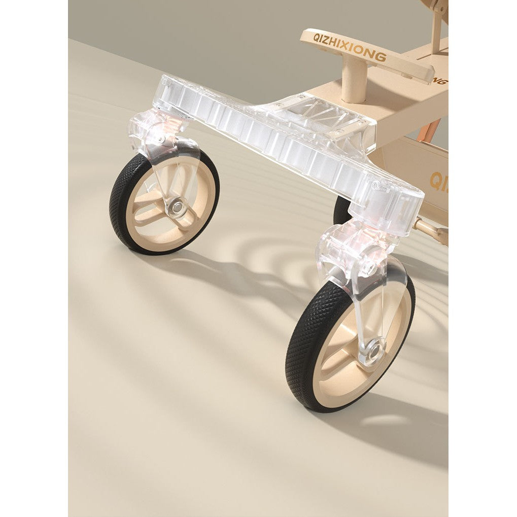 Carucior Sport Vivimall 3in1, 6-36 Luni, Pliabil, Tavita pentru Masa, Pat de Dormit, Centura de Siguranta, Roti 360 Grade, Reversibil, Parasolar, Maner Reglabil, 64 x 35 x 100 cm, Alb - vivimall.ro