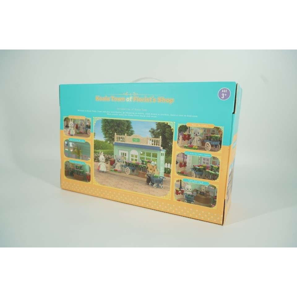 Casa de papusi, magazin cu flori, cu mobilier si figurine - vivimall.ro