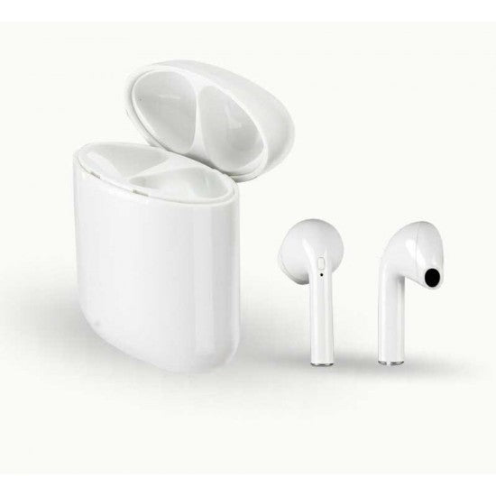 Casti Wireless Bluetooth MKJ-I9 Earbuds Flippy, Alb - vivimall.ro