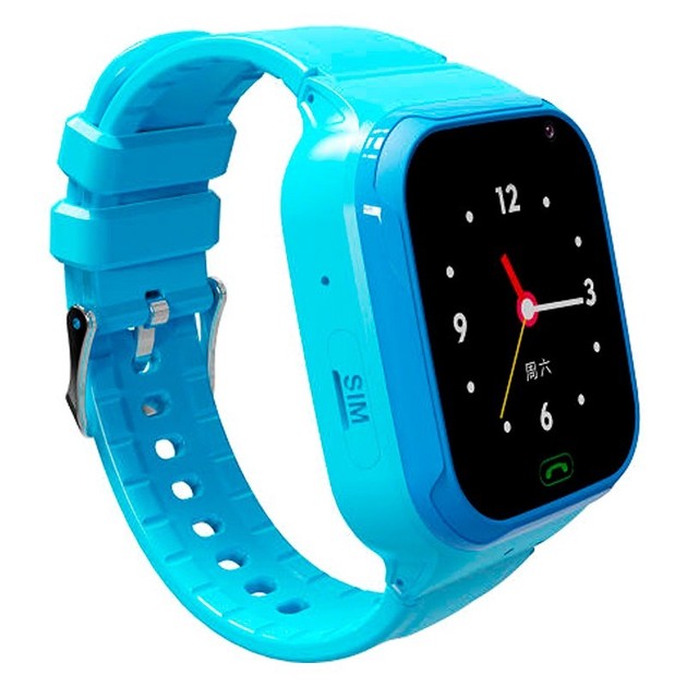 Ceas SmartWatch Pentru Copii, Flippy, Motto LT36, Localizare GPS, Buton SOS, Apel video, Mesaje vocale si text, Camera foto, 230 x 40 x 15.5 mm Albastru - vivimall.ro