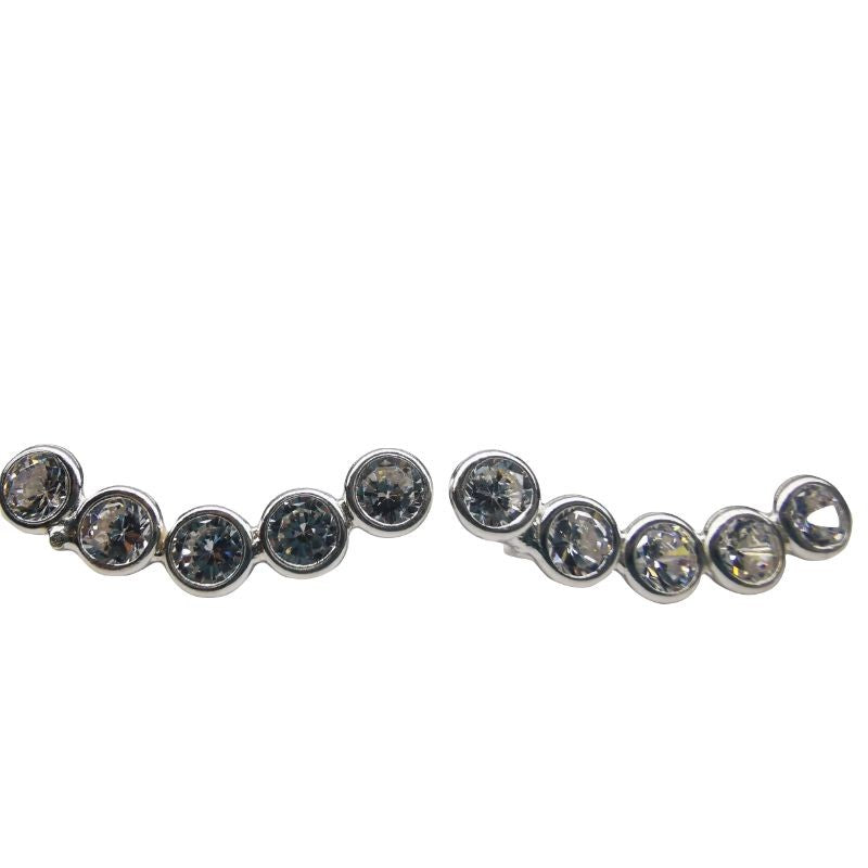 Cercei Argint 925 Model pe Lob Mediu - vivimall.ro