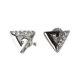 Cercei Argint 925 Triunghi cu Zirconii - vivimall.ro