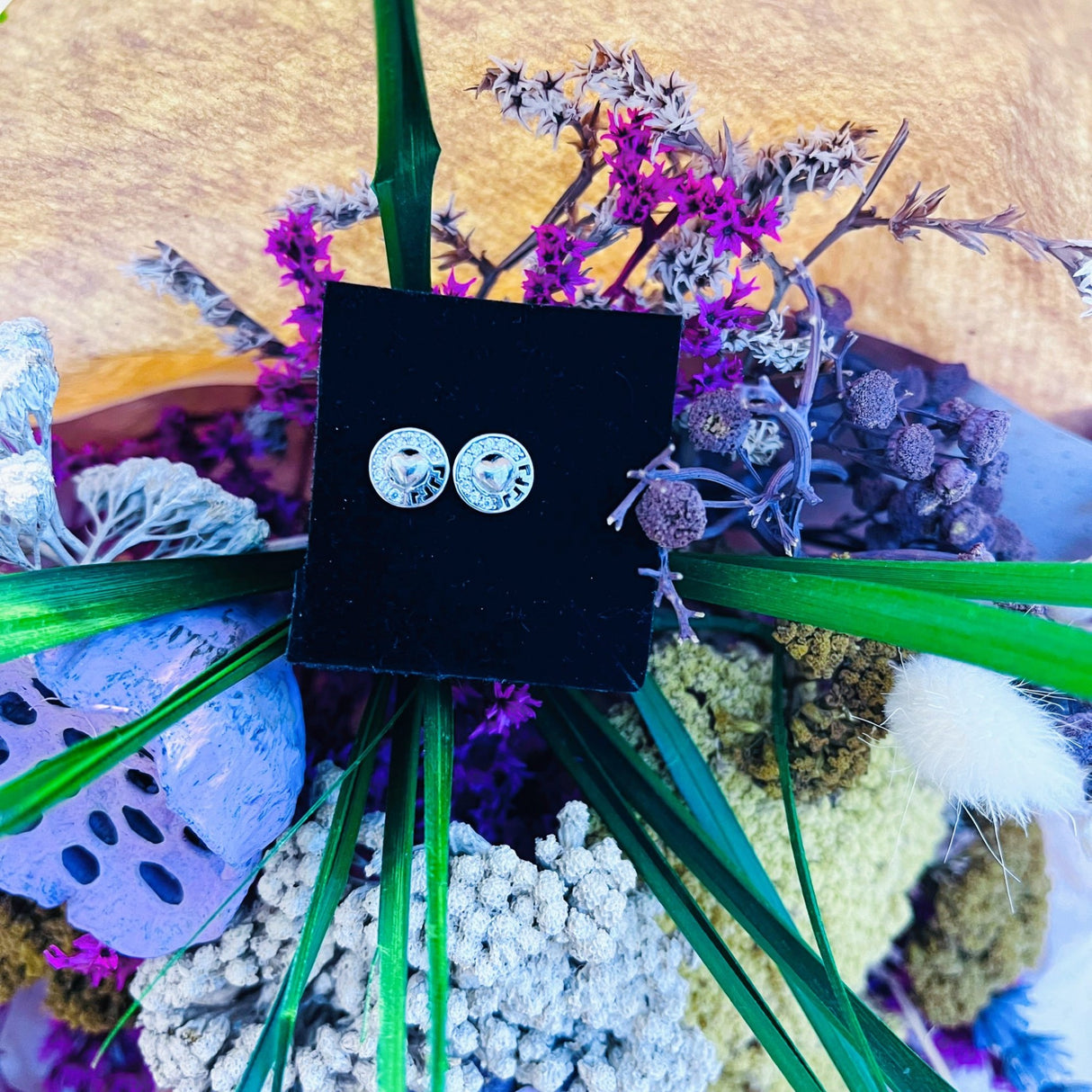 Cercei din Argint 925 Jolie Silver, Model Inima in Cerc, 8 x 8 mm, 1.6 g - vivimall.ro