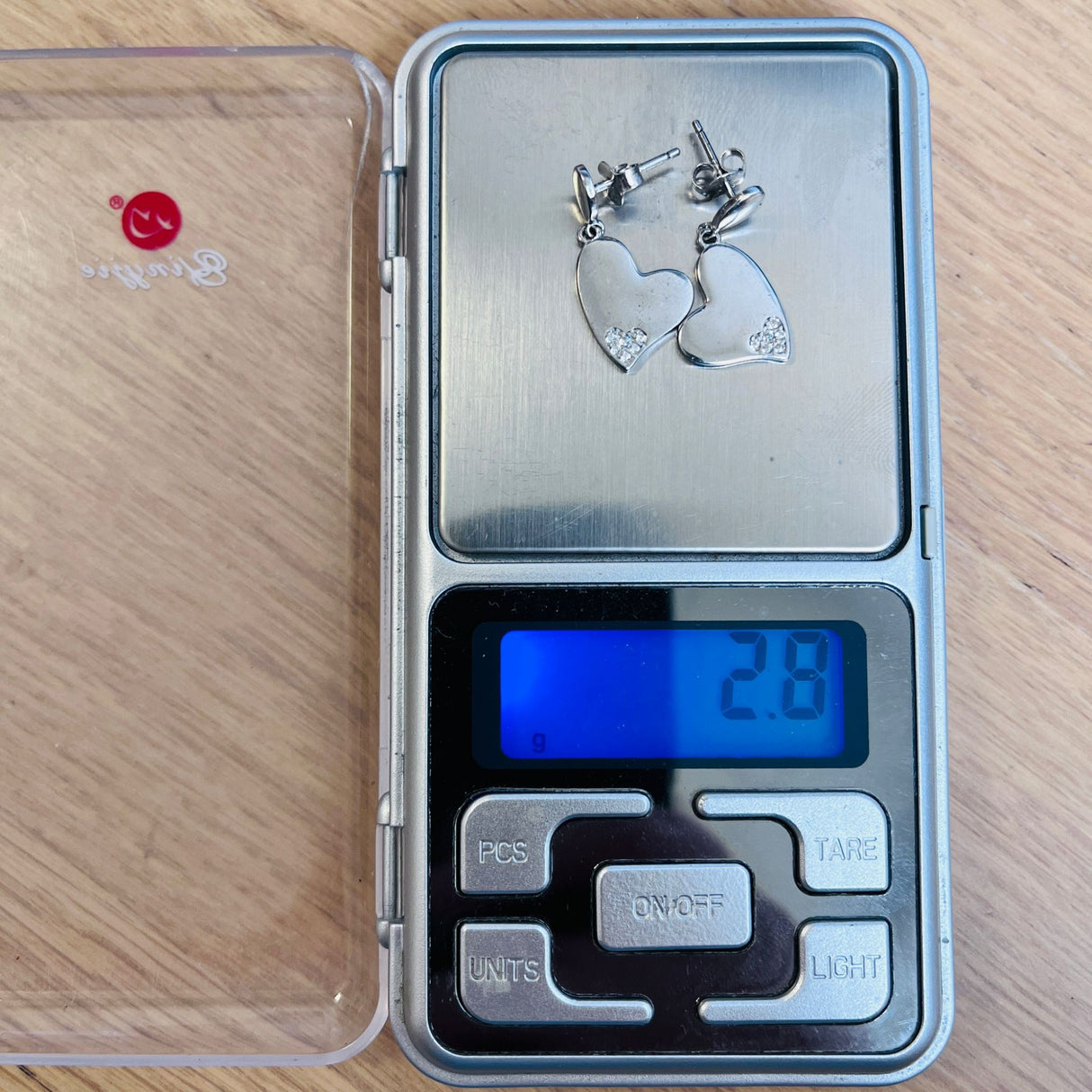 Cercei din Argint 925 Jolie Silver, Model Inimi cu Zirconii, 29 x 13 mm, 2.8 g - vivimall.ro