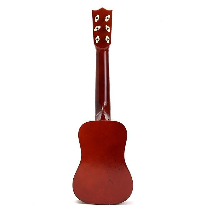 Chitara pentru Copii, Vivimall, din Lemn si Plastic, pentru Incepatori, 53.4 x 17.5 x 5.8 cm, Maro Lucios - vivimall.ro