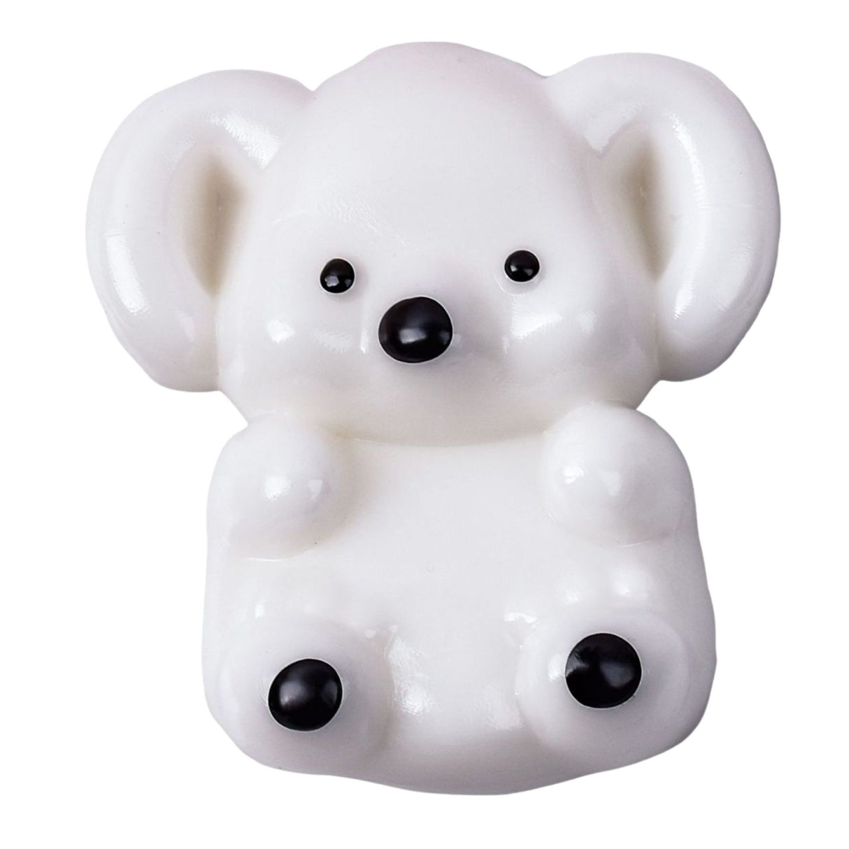 Jucarie Interactiva Antistres pentru Copii, Flippy, Squishy Micul Koala Kawaii, Silicon Moale, 4.5 x 4.5 cm, Alb - vivimall.ro
