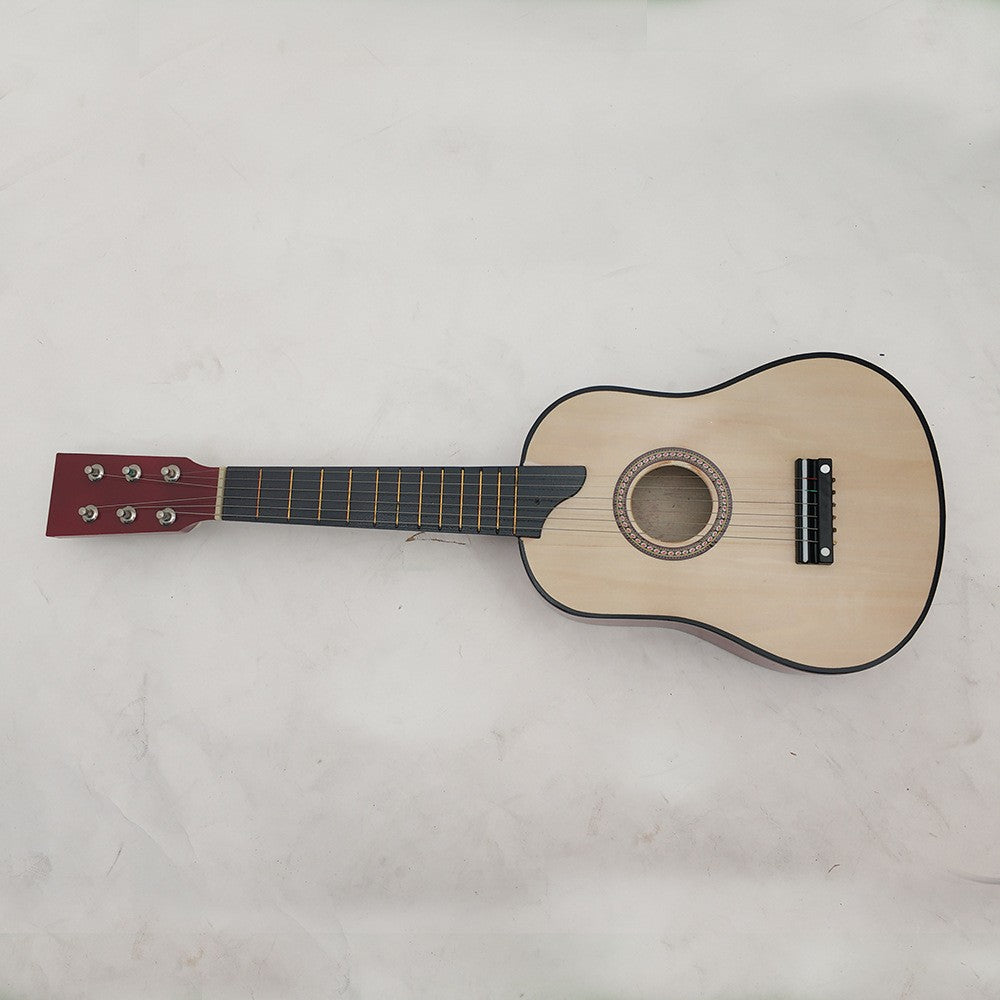 Chitara pentru Copii, Flippy, din Lemn si Plastic, pentru Incepatori, 63.5 x 22 x 5.8 cm, Bej - vivimall.ro