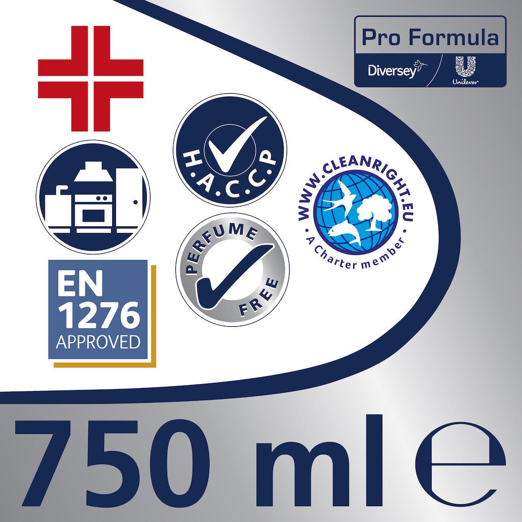 Pachet CIF Professional 2-in-1 Detergent Dezinfectant Lichid, 6×0.75 L - vivimall.ro
