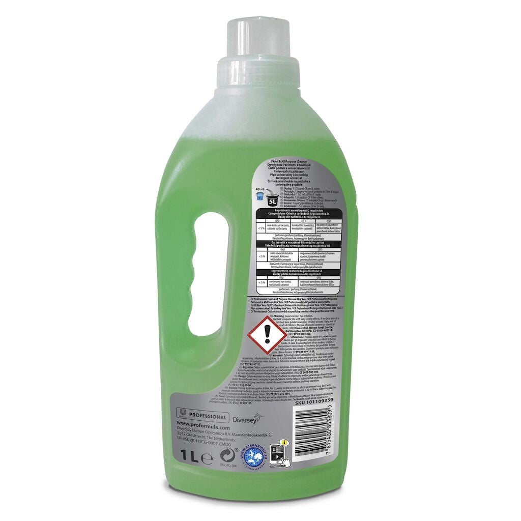 Pachet CIF Professional Floor&APC Aloe Vera – Detergent Pardoseli si Multiple Suprafete, 12x1L - vivimall.ro